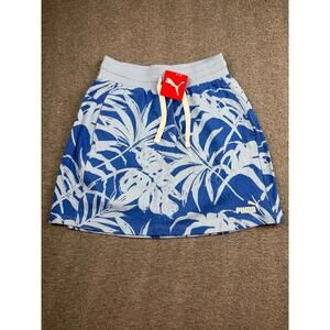 Puma NEW Women's Blue and White Tropical Print Skirt Size Small